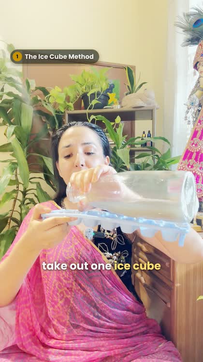 Reel: The Ice Cube Method for hair fall